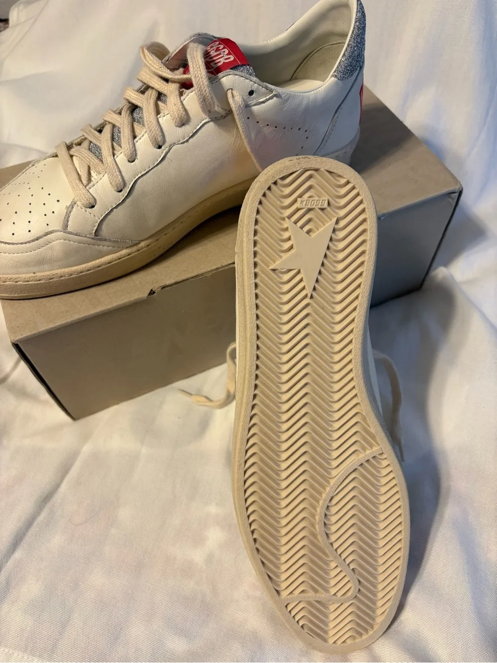 Golden Goose LTD Edition I LOVE YOU Ballstar with Swarovski tongue and heel
